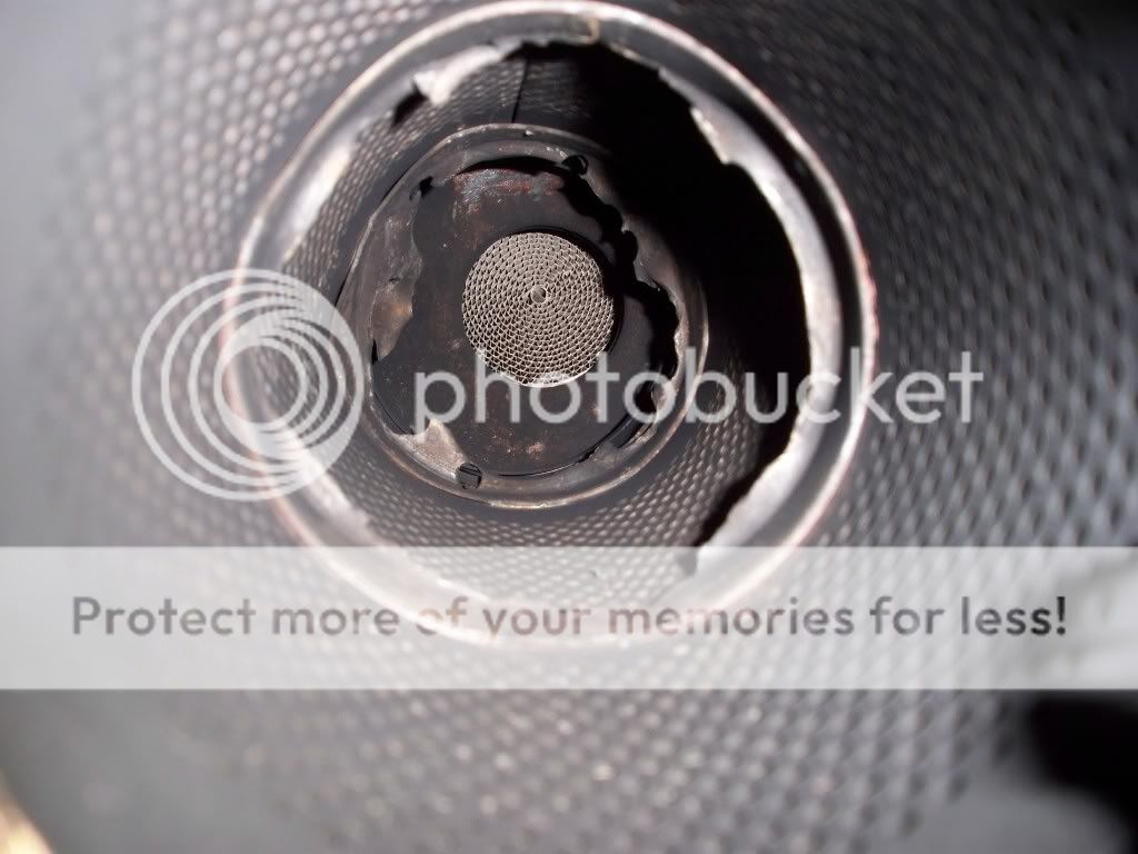 removing baffle plate.