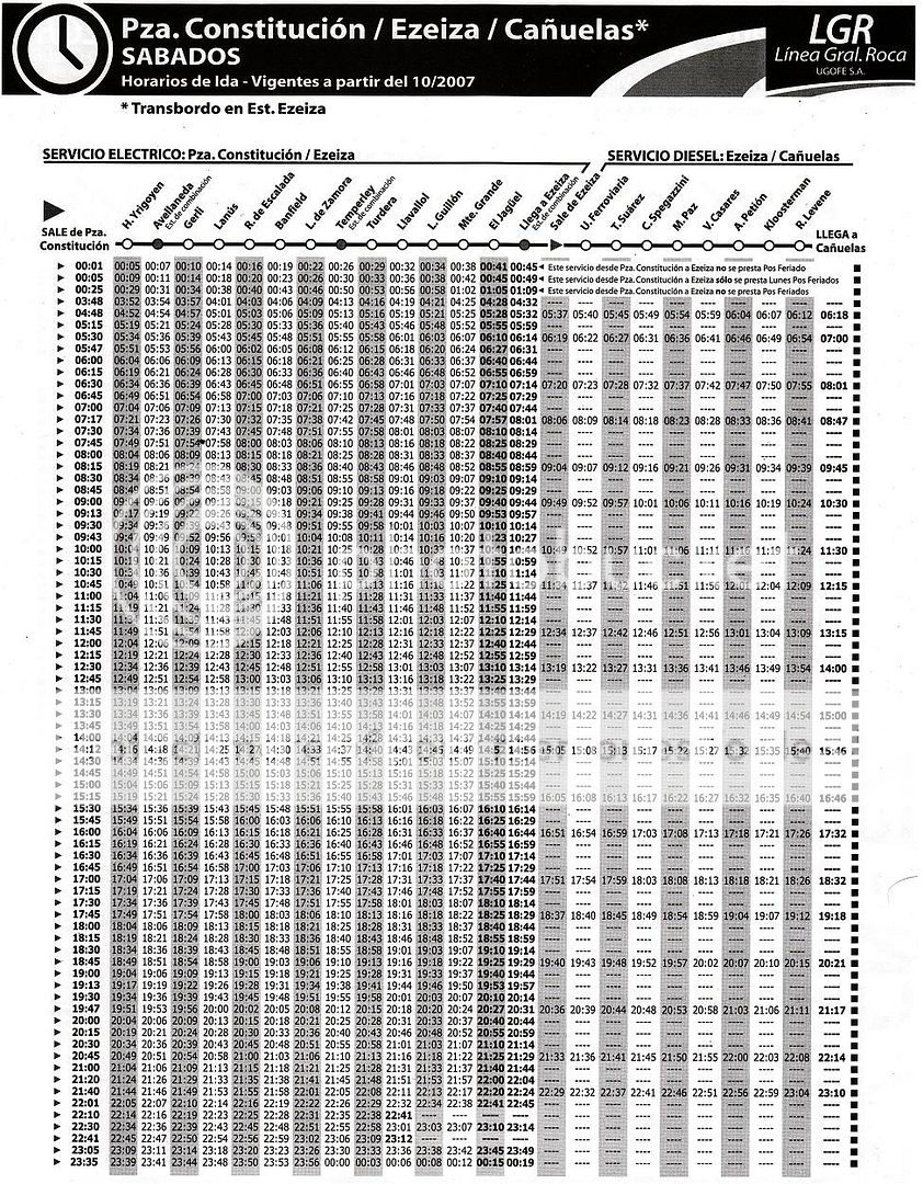 Horarios Horarios
